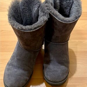 UGG Charcoal Shearling Winter Boots